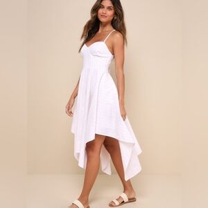 NWT Lulu's Cotton Sharkbite Hem Dress